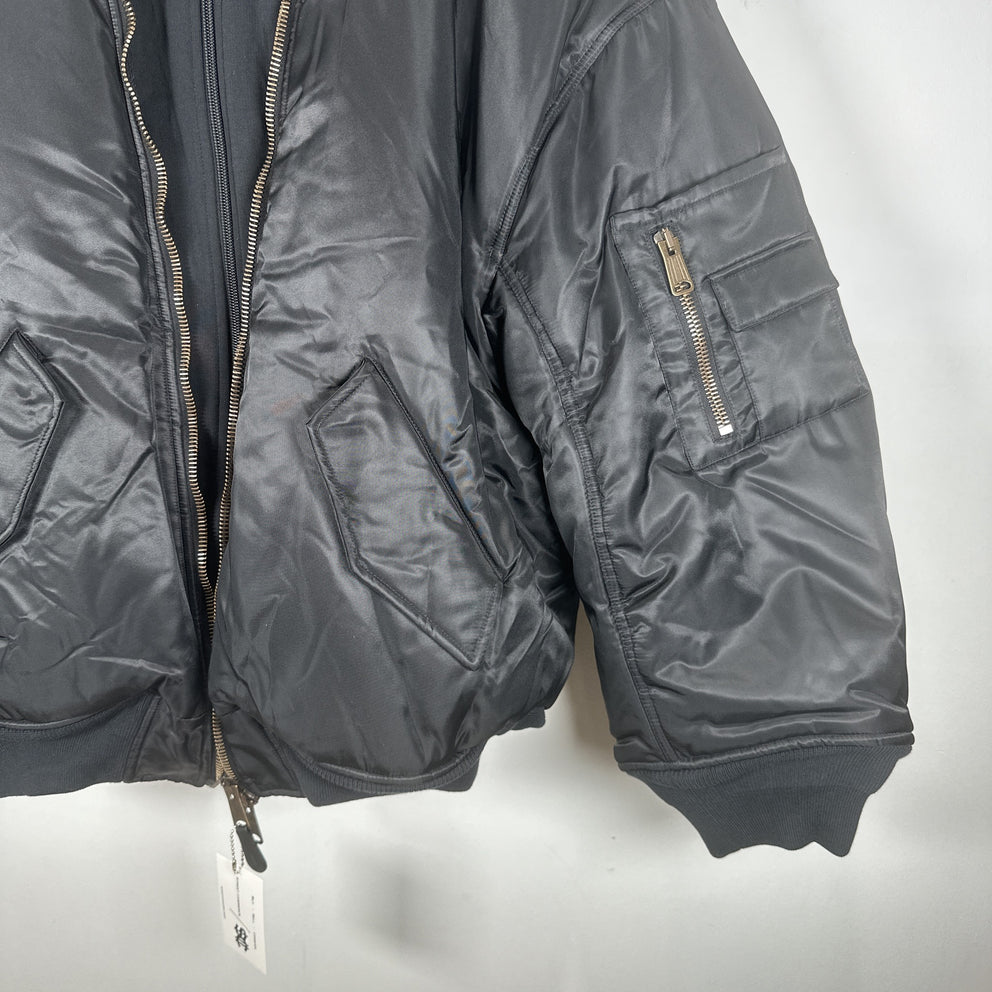 Balenciaga SS23 'All In' Hybrid Bomber Jacket Size S