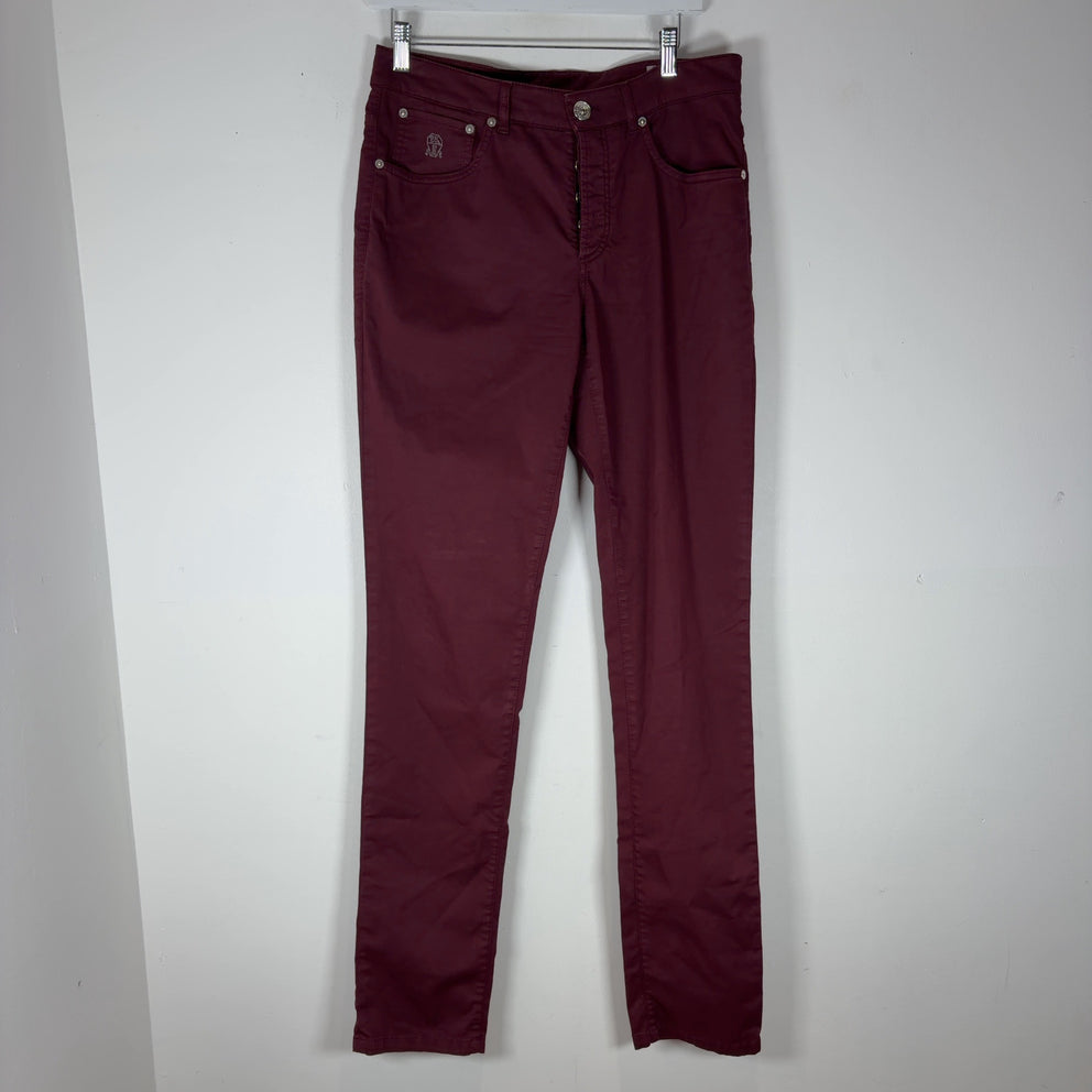 Brunello Cucinelli 5-Pocket Straight Leg Pants