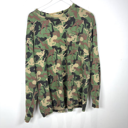 Camobooty Distressed Faded 'Foxy Pine' Camo Longsleeve