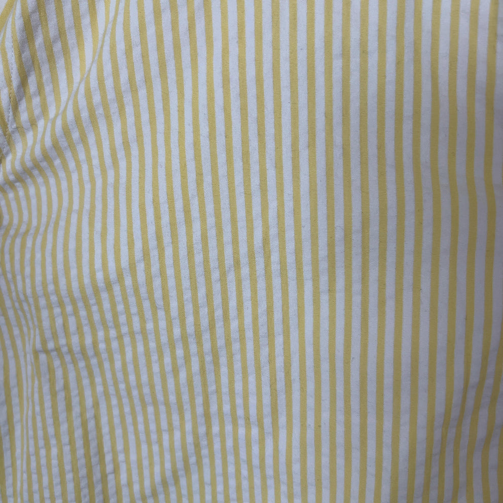 Thom Browne Yellow Gingham Shortsleeve Shirt