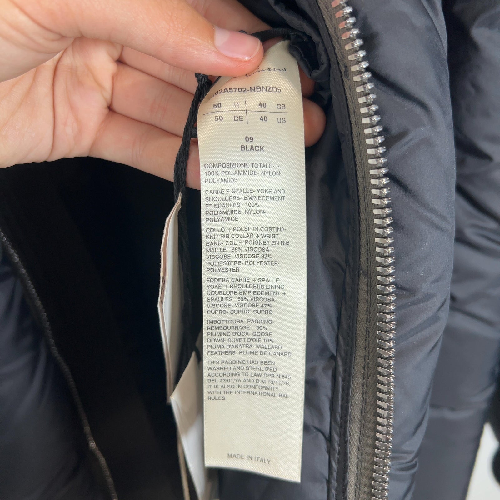 Rick Owens FW 21 Gethsemane Bomber Jacket