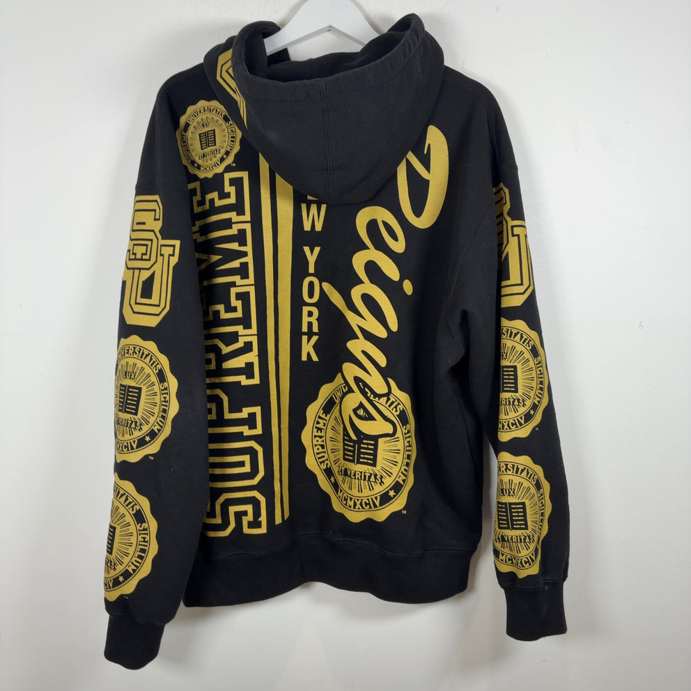 Supreme Black ‘Knowledge’ Coligate Hoodie