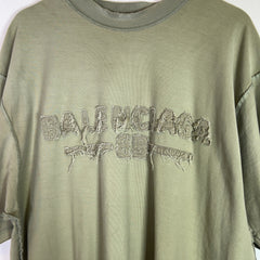 Balenciaga Inside Out Distressed Logo T-Shirt