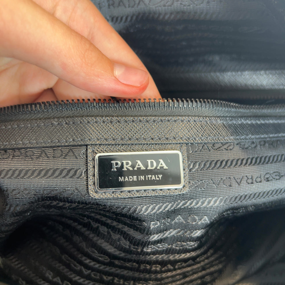 Prada Re-Nylon & Saffiano Leather Duffle Weekend Bag