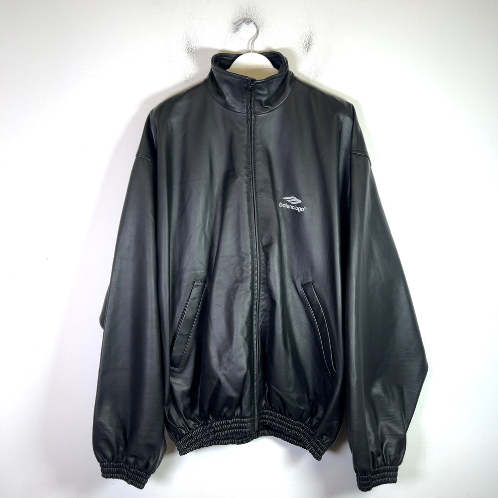Balenciaga 3B Oversized Lambskin Track Jacket