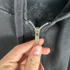 Chrome Hearts Spell-Out Back Graphic Zip Up Hoodie Size M