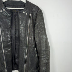 Balmain x HM AW15 Double Zip Leather Biker Jacket