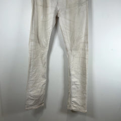 Rick Owens DRKSHDW 'White Wax' Acrylic Painted Detroit Jeans