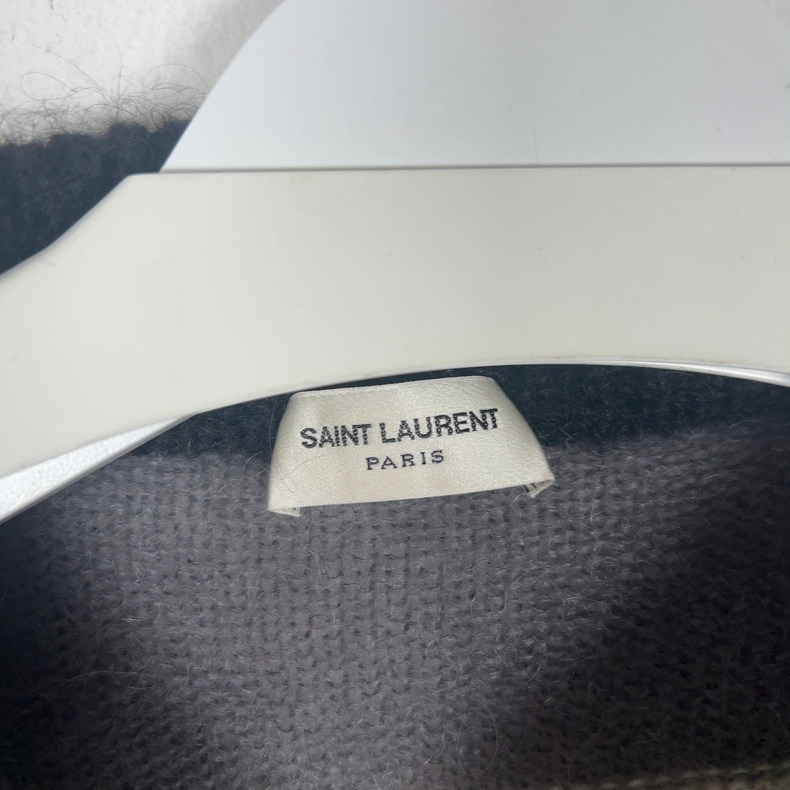 Saint Laurent FW17 ‘Johnny Rotten’ Striped Mohair Knit Sweater