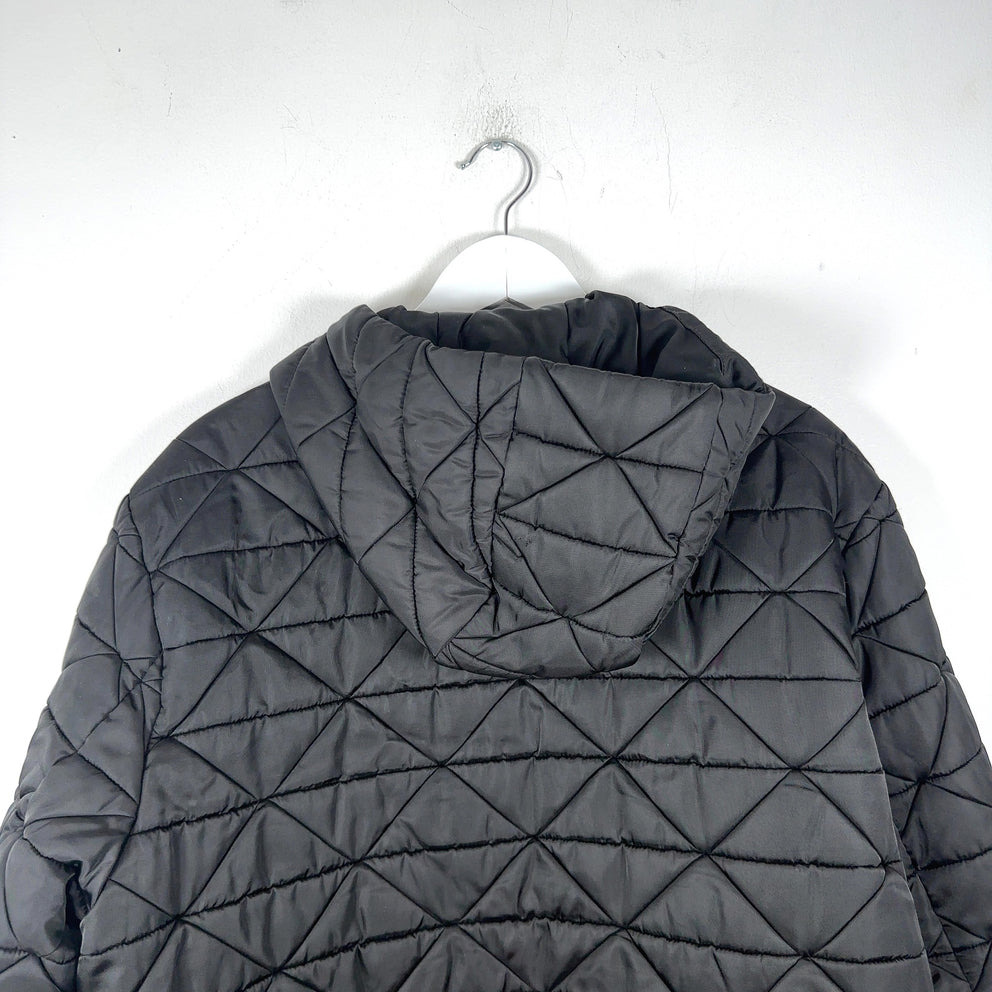 Prada Plaque Logo Quilted Puffer Jacket