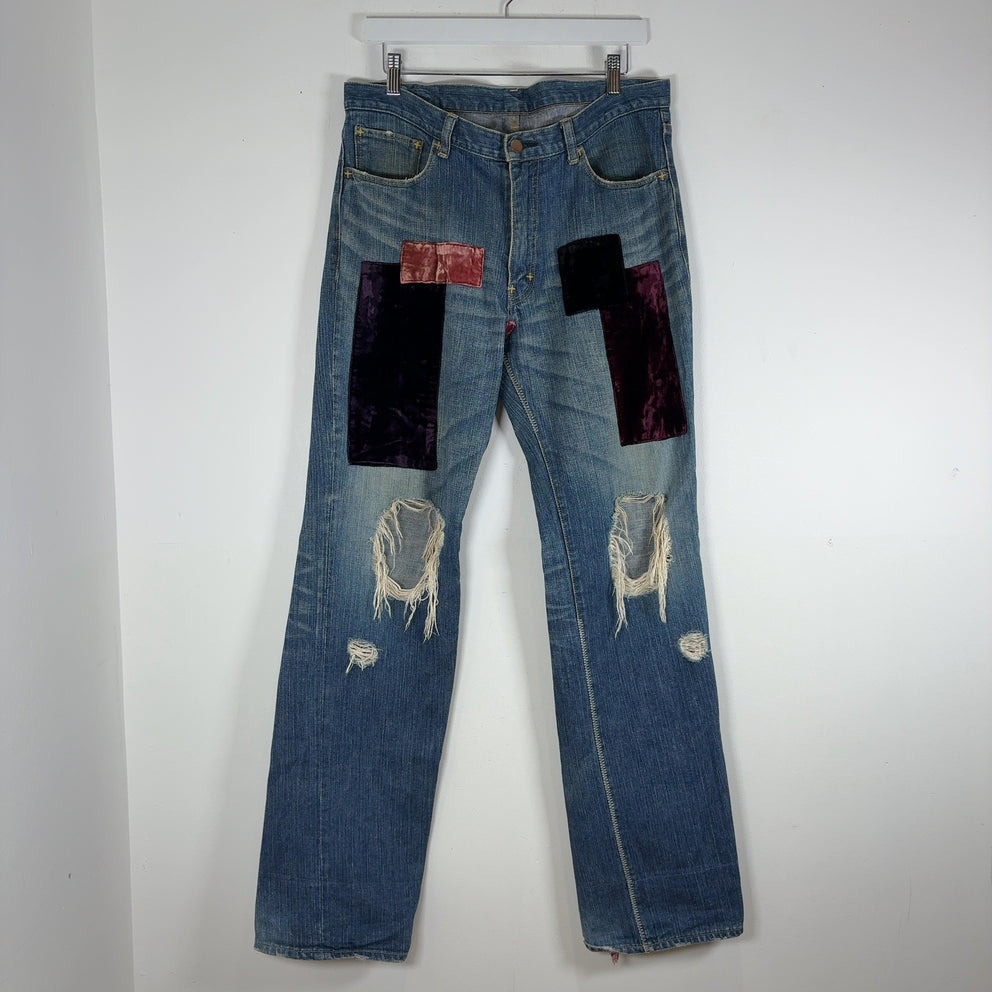 Number (N)ine SS03 Kurt Cobain Patchwork Jeans