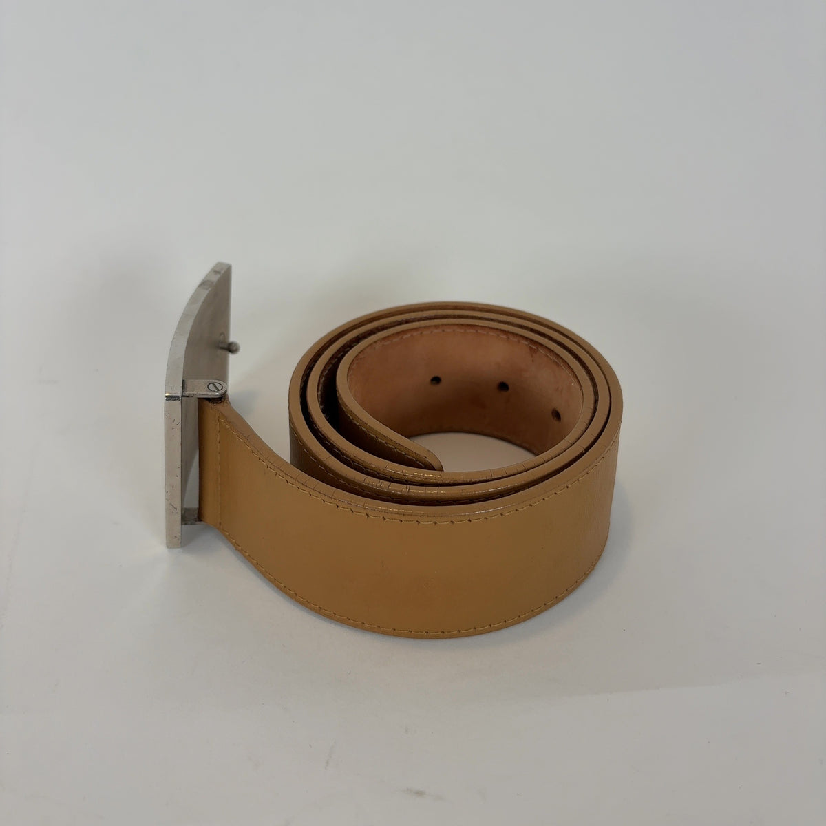 Louis Vuitton "Travelling Requisties" Square Buckle Belt
