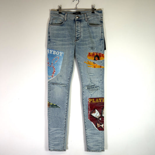 Amiri Playboy Magazine Denim Jeans