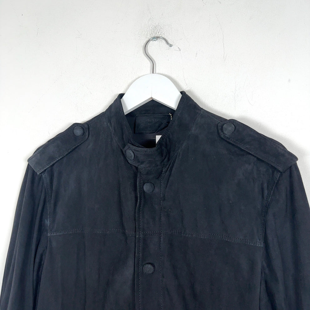 Prada Suede Zip-Up Jacket