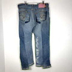 Better With Age Lemon Split Seam Denim Jeans