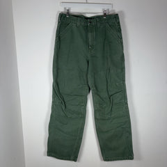 Stussy Green Canvas Double Knee Pants
