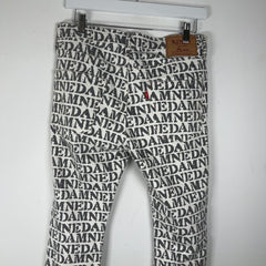 Hysteric Glamour 'Damned' Allover Script Jeans