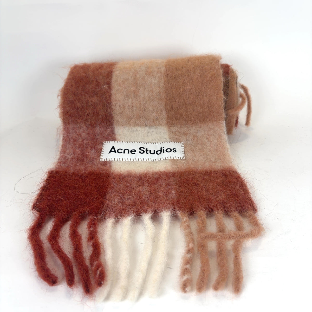 Acne Studios Check Mohair Scarf