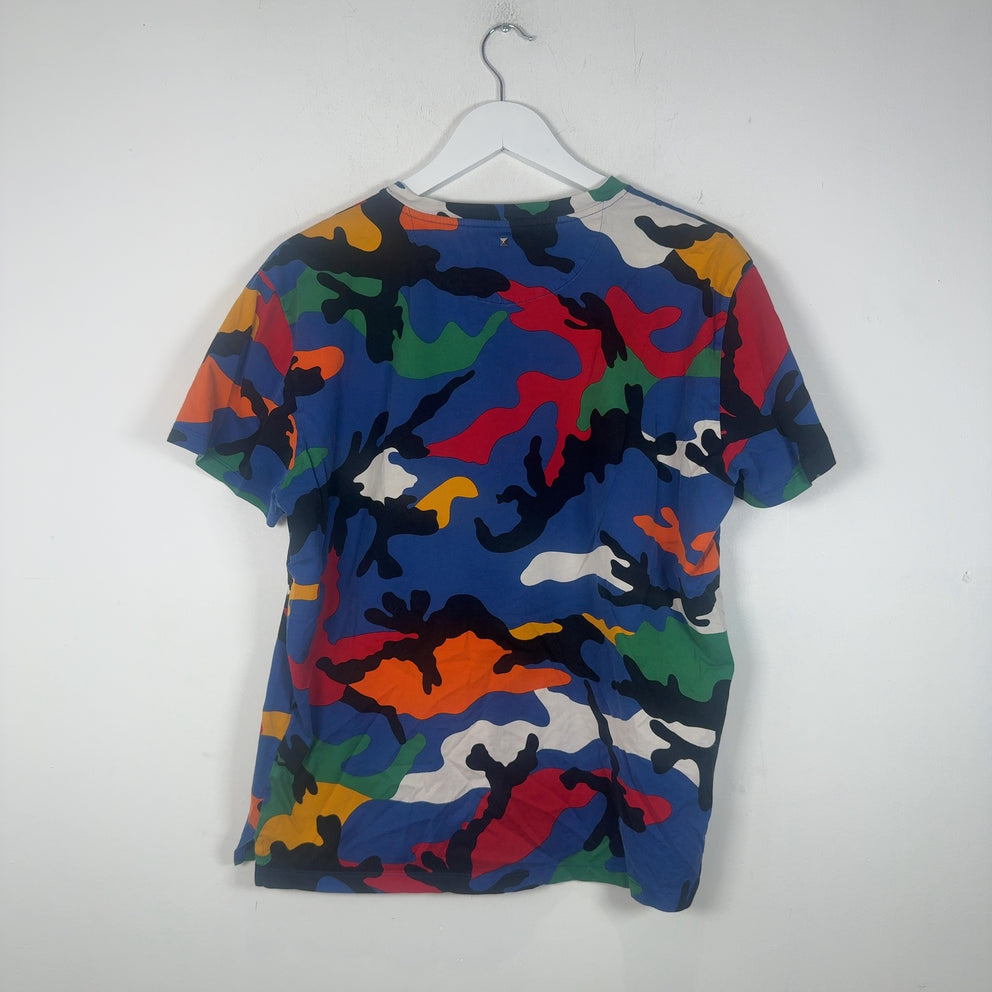 Valentino Allover Multi Color Camo T-Shirt