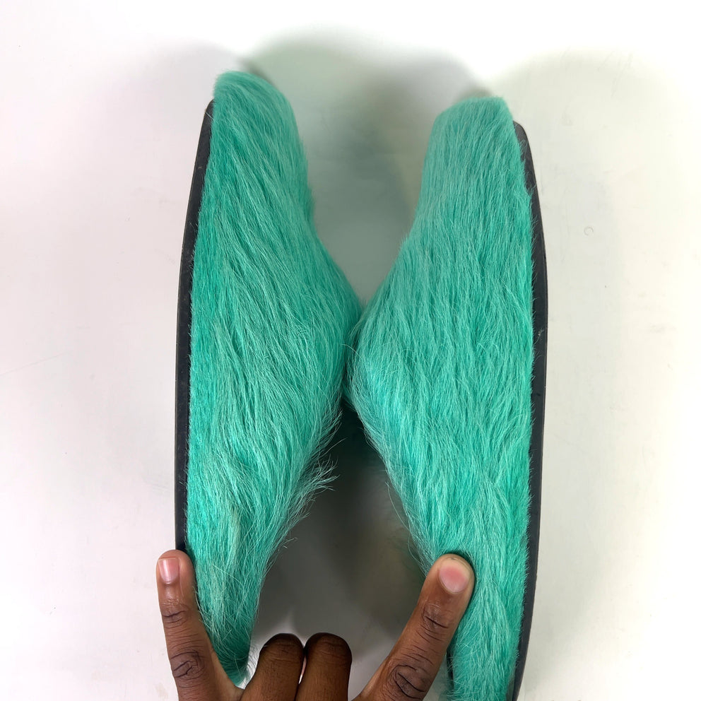 Marni Iris Blue Fussbet Sabot Mules