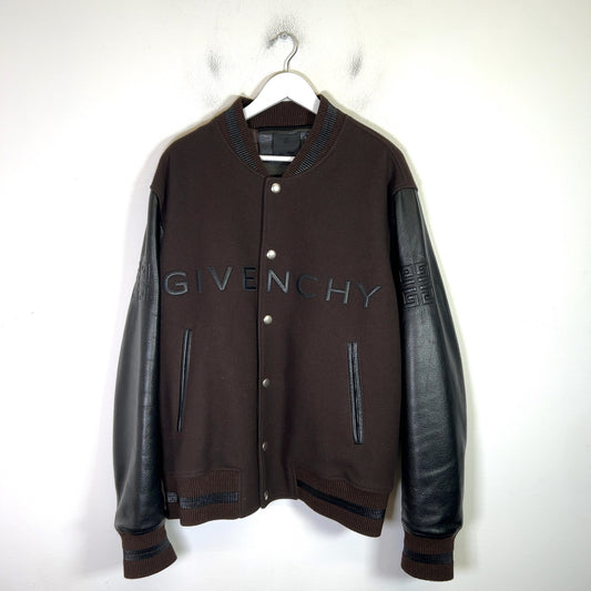 Givenchy 4G Leather Varsity Jacket