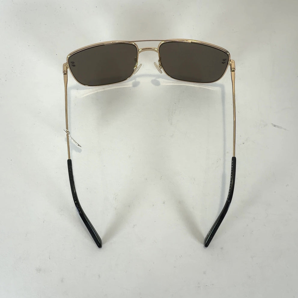 Stella McCartney Rectangle Aviator Gold Wire Frame Sunglasses