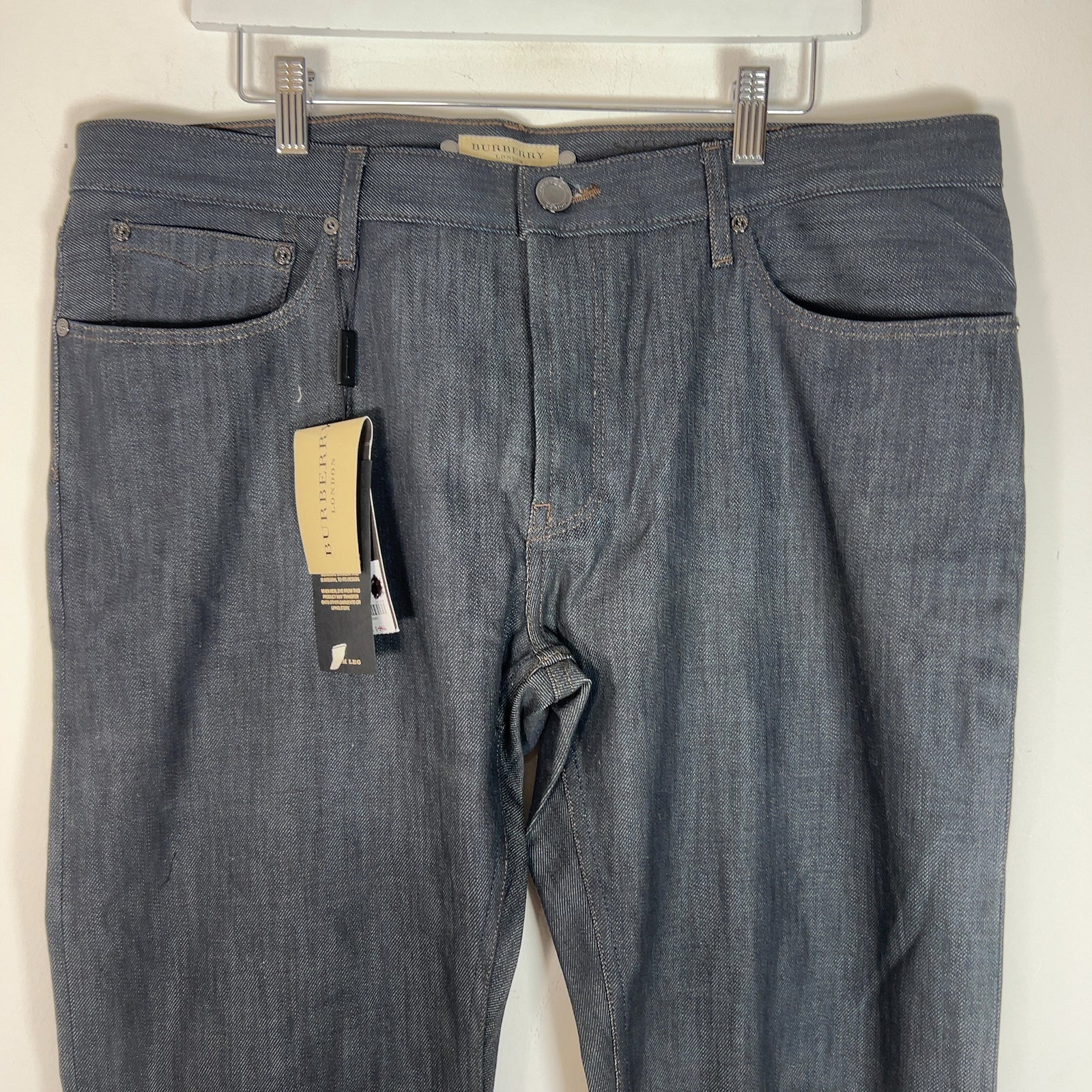 Burberry Dark Washed Wide Slim Leg Denim Jeans