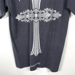 Chrome Hearts Malibu Cross Graphic Vintage T-Shirt