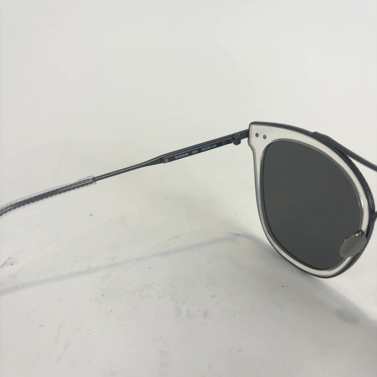 Bottega Veneta Clear Silver Sunglasses