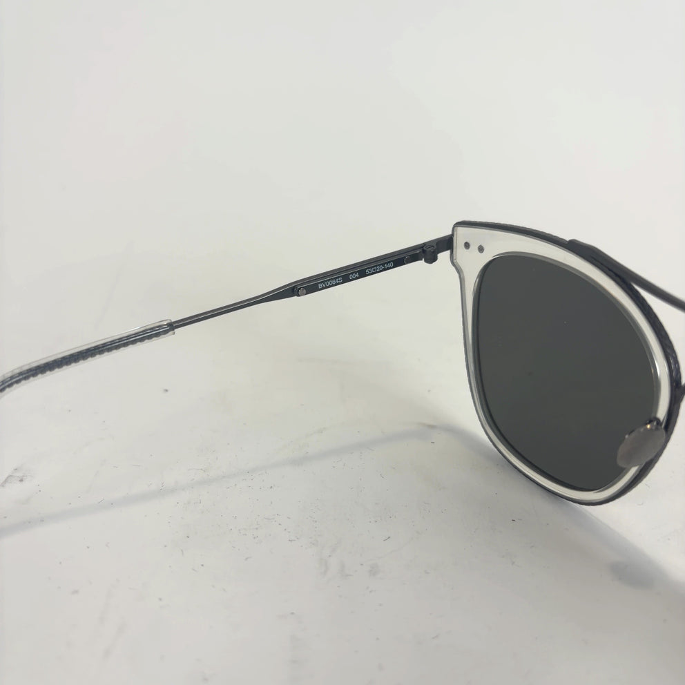 Bottega Veneta Clear Silver Sunglasses