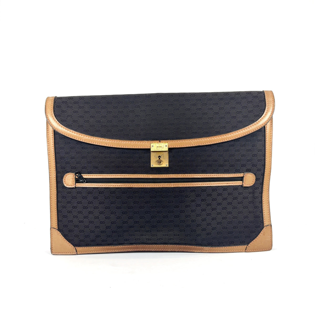 Gucci Vintage Micro Mongram Laptop Clutch