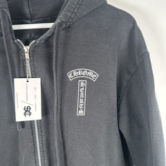 Chrome Hearts Spell-Out Back Graphic Zip Up Hoodie Size M