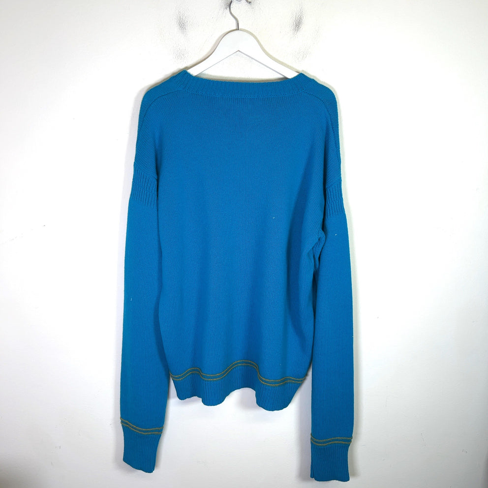 Marni Logo-Intarsia Wool Knit Sweater