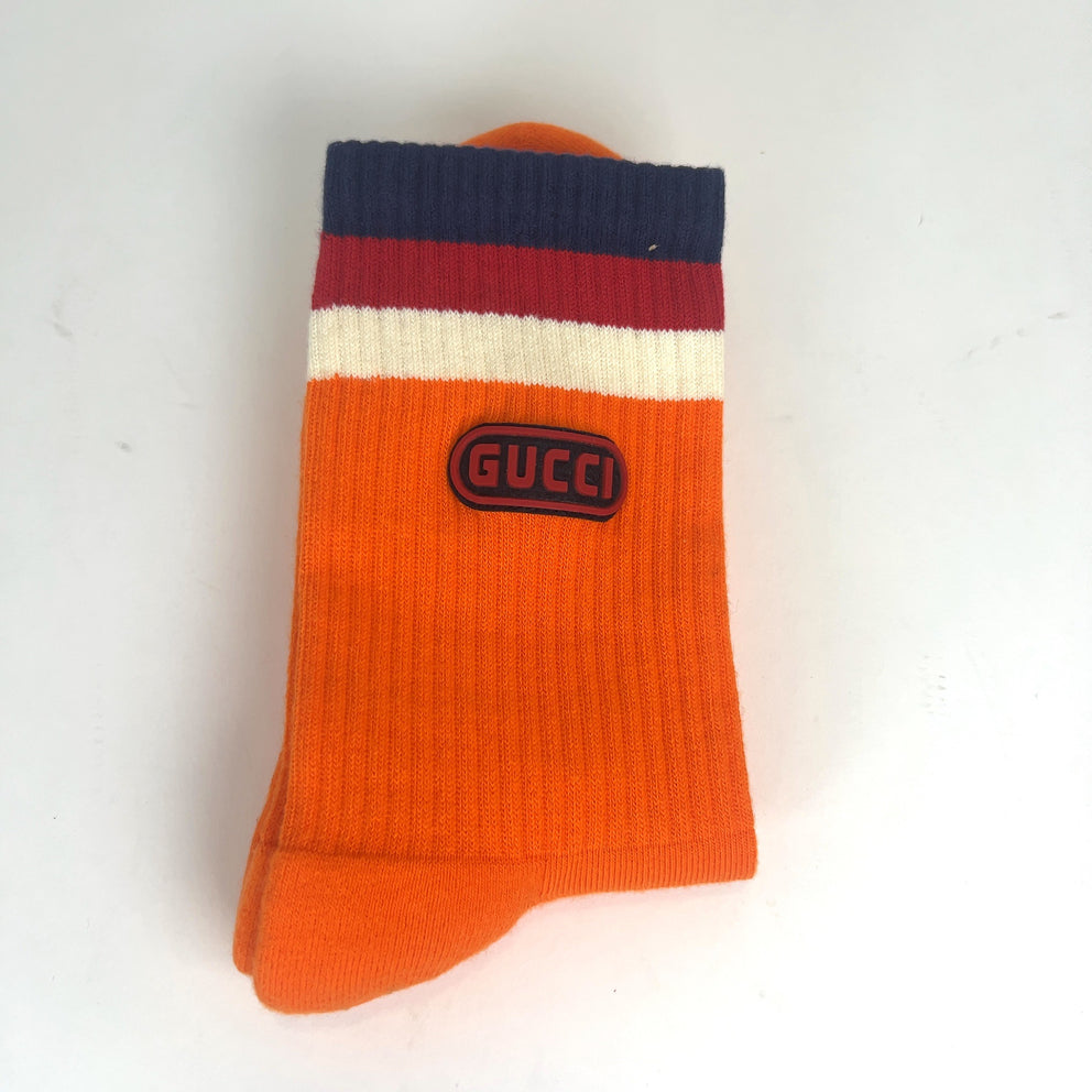 Gucci Rubber Logo Socks