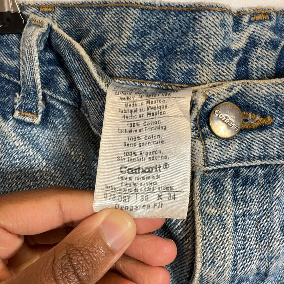 Carhartt Vintage Lightwash Distressed Double Knee Jeans