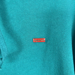 Supreme Enamel Small Box Logo Teal Hoodie