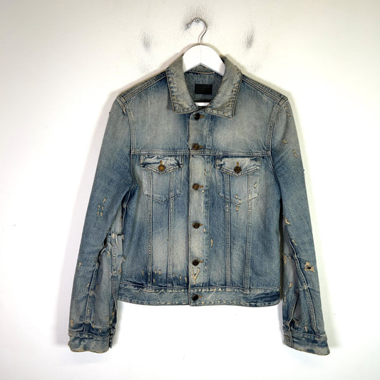 Saint Laurent SS21 Distressed Denim Jacket