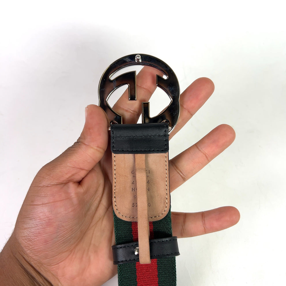 Gucci Interlocking G Web Woven Belt