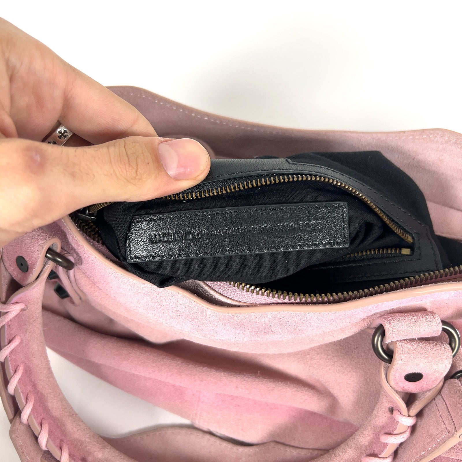 Balenciaga Small Suede Le City Bag