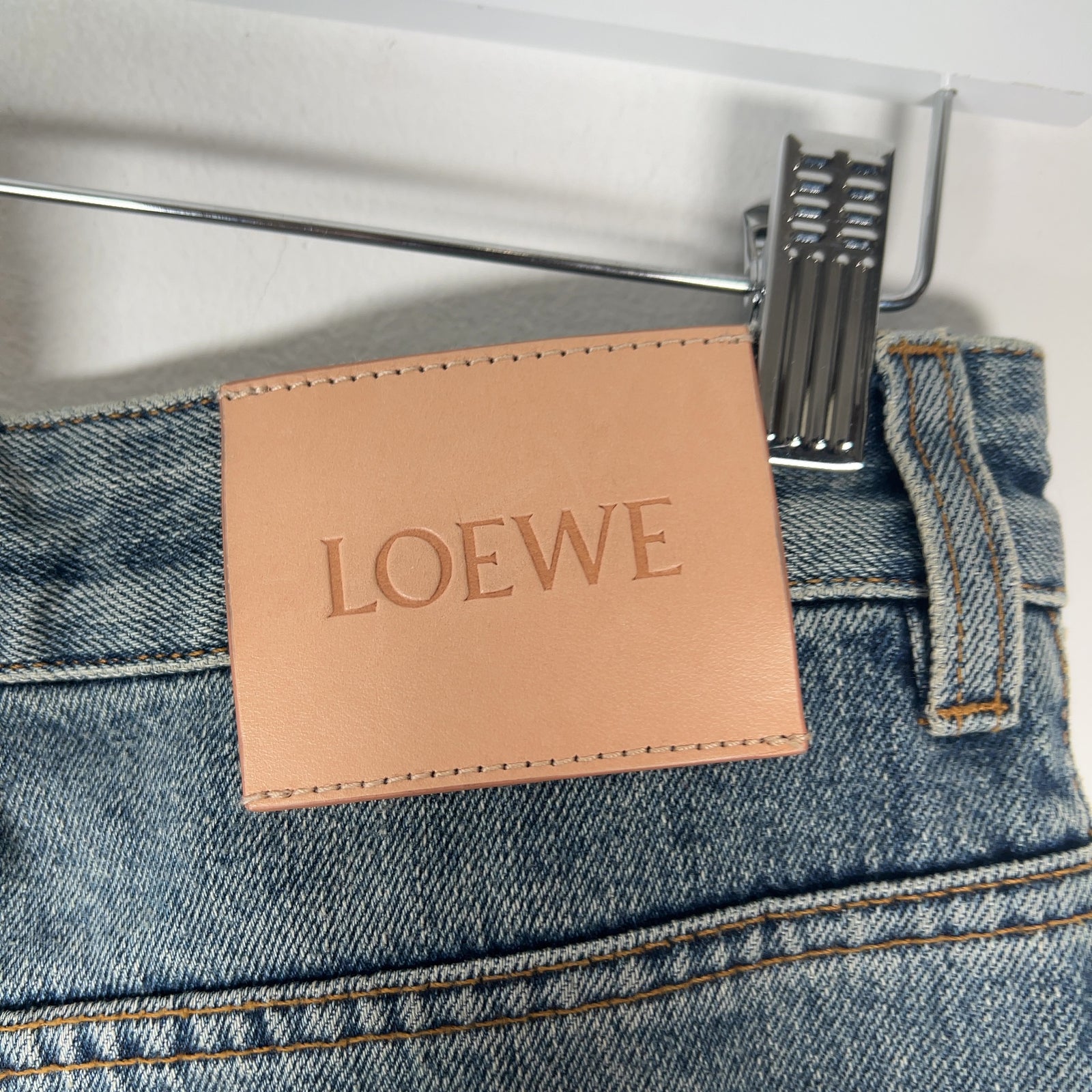 Loewe Anagram Baggy Washed Logo Jeans Size 30