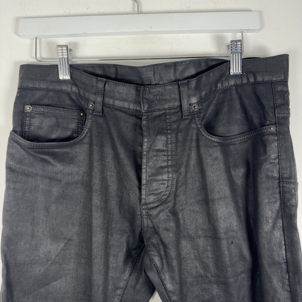 Dior AW11 KVA Resin Coated Straight Jeans