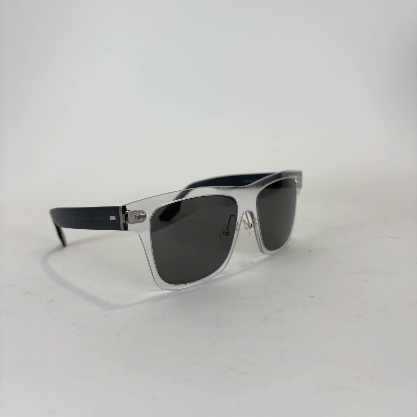 Alexander McQueen Clear Wayfarer Sunglasses