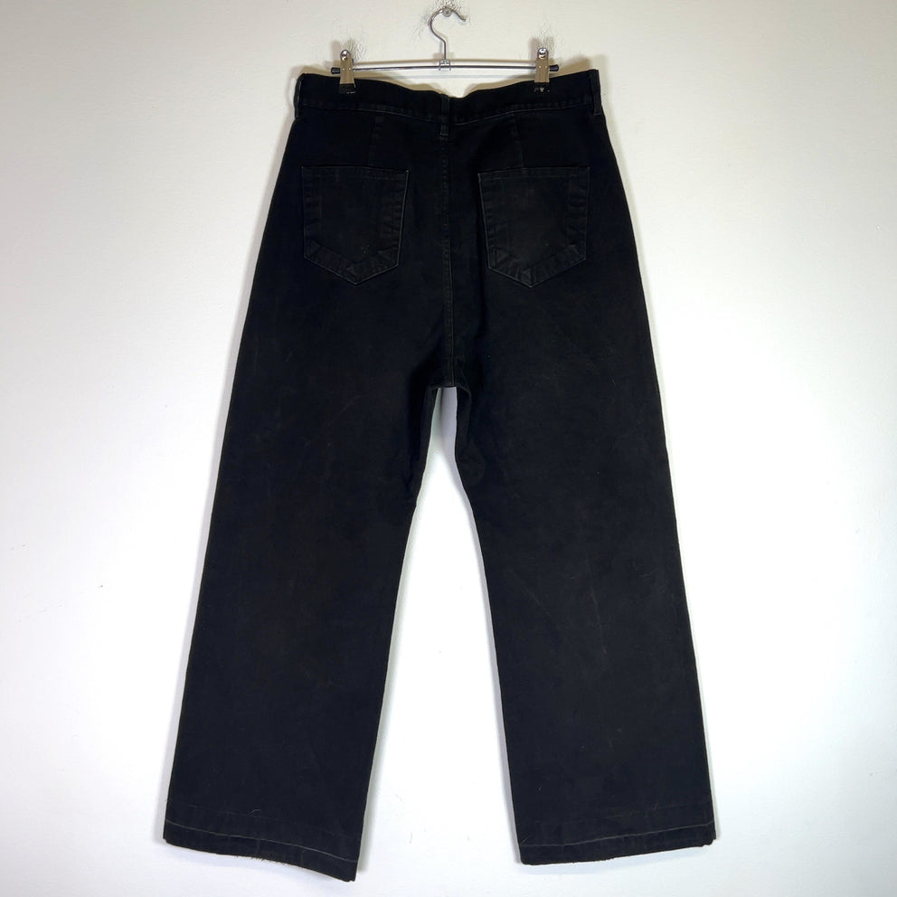 Rick Owens FW23 Moleskin Geth Wide-Cut Jeans