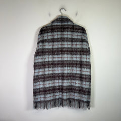 Amiri Mohair Fringe Flannel Shirt