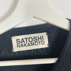 Satoshi Nakamoto Spell Out Logo Black Thermal Longsleeve