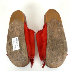 Visvim Red Christo Shaman-Folk Sandals