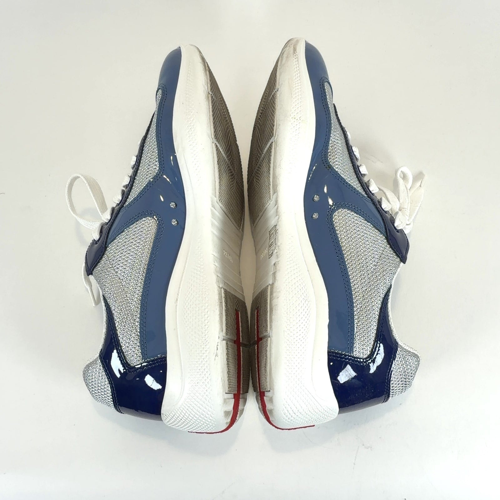 Prada Aviation Blue/Ink Patent Leather America Cups