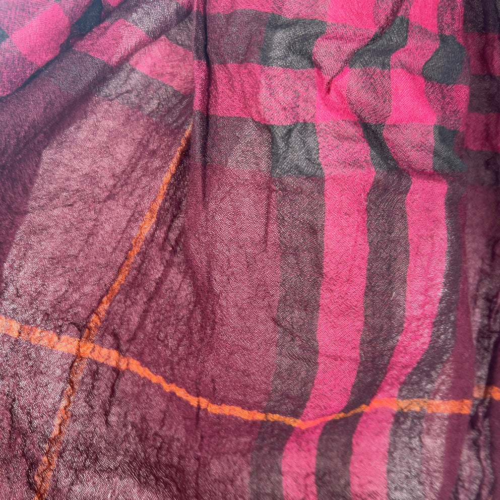 Burberry Check Plum Scarf