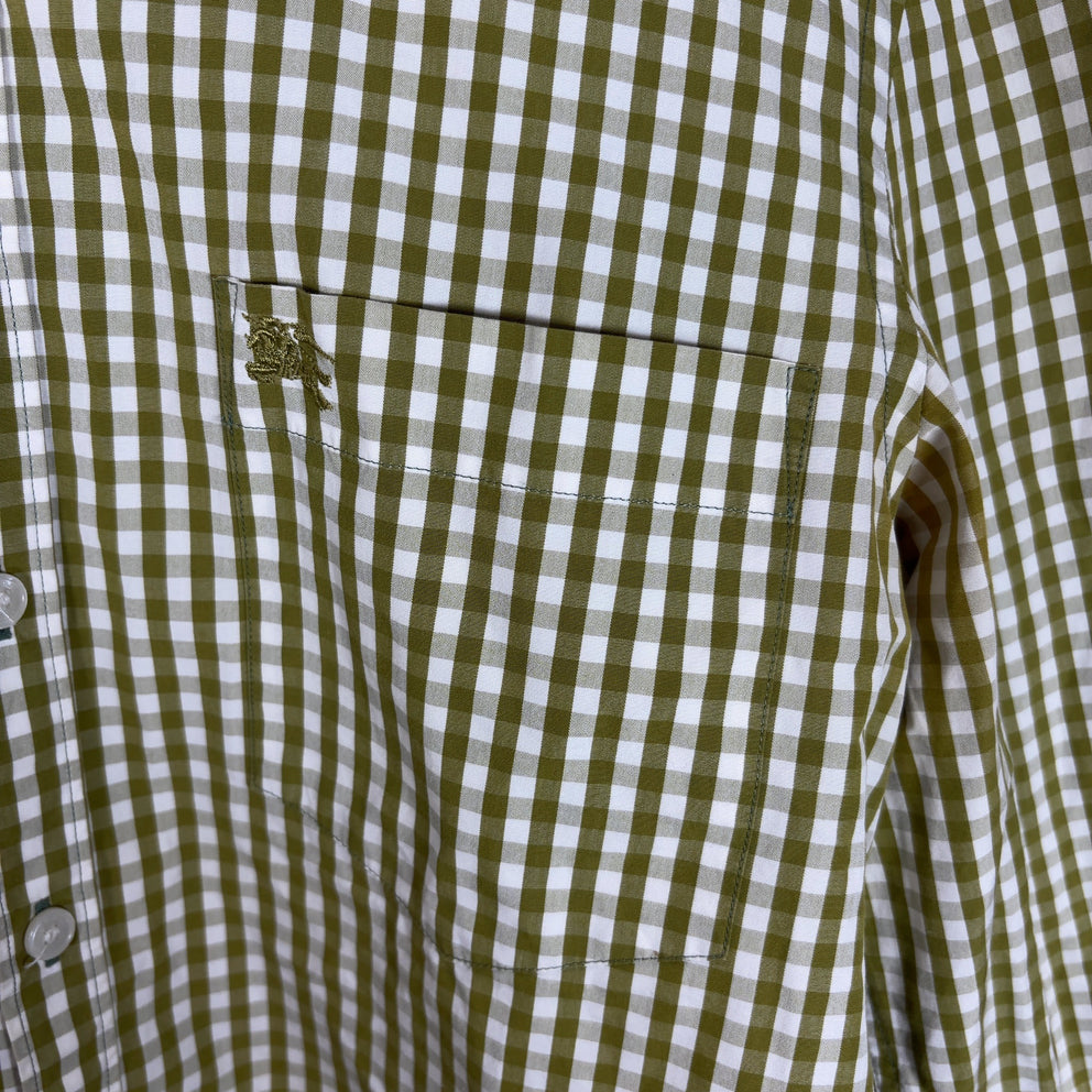 Burberry Plaid Button-Up Shirt