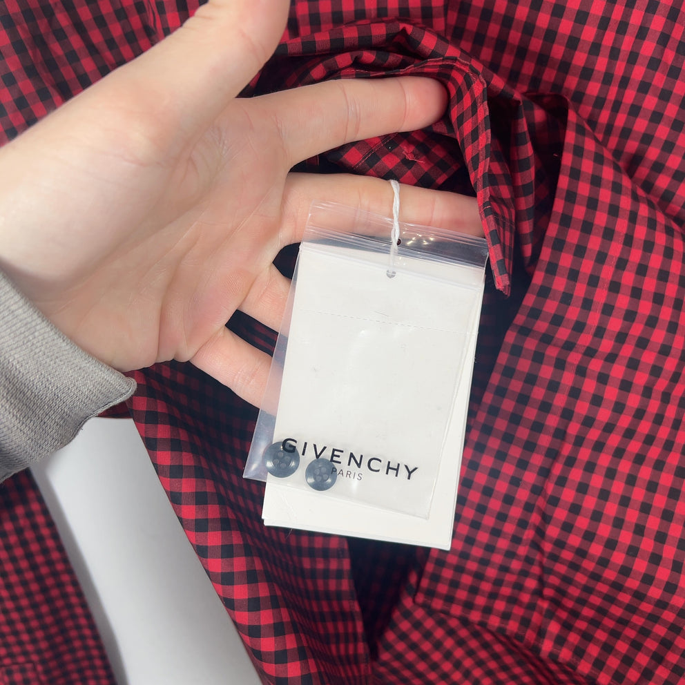 Givenchy SS17 Buffalo Check Star Shirt
